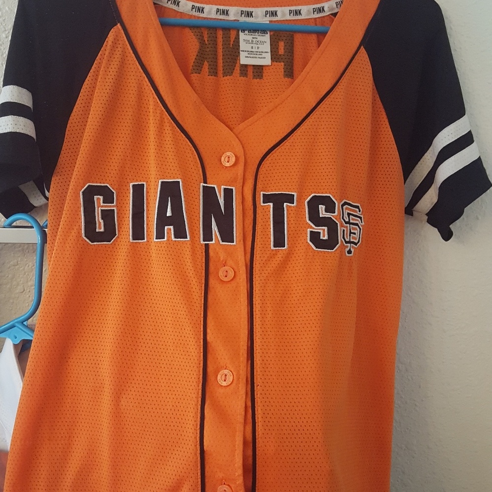 Pink sf giants mesh jersey